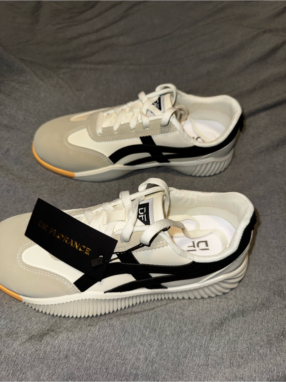 Women’s White & Black Athletic Sneakers